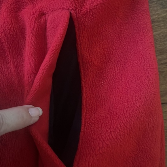 NWOT Prince and Fox 1/4 Zip Red Fleece Pullover Turtleneck Size M - Picture 7 of 9